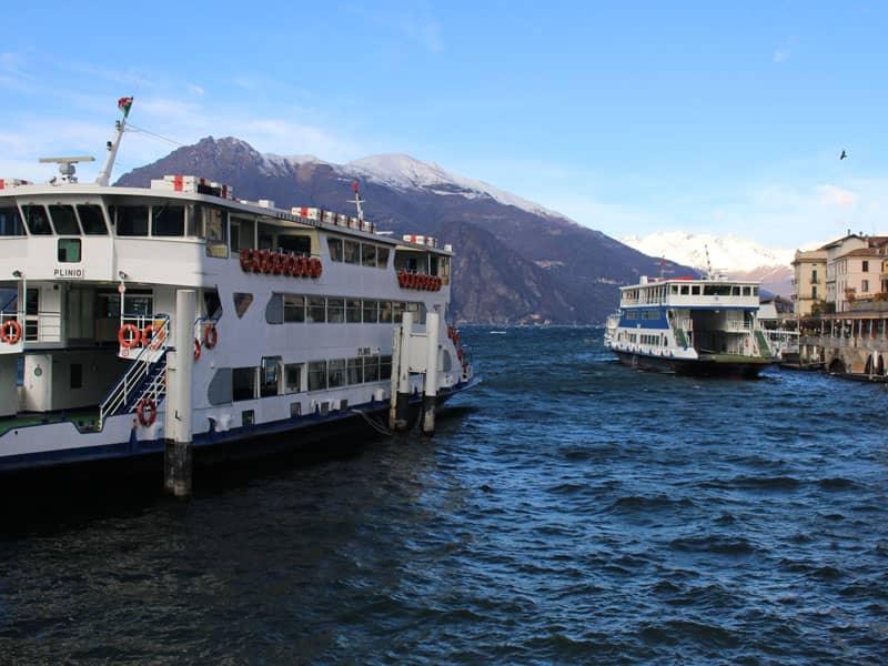 Ferries on Lake Como, Italy