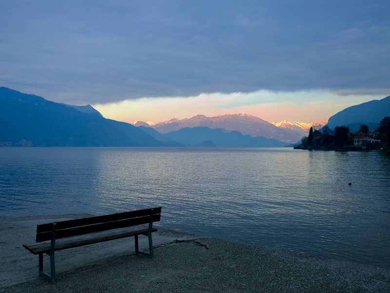 Lake Como in winter