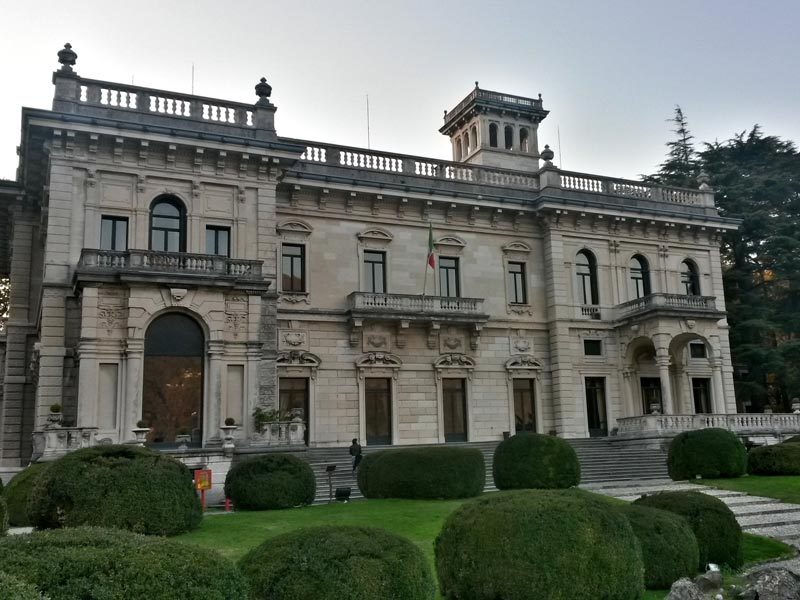 Facade of Villa Erba, Cernobbio, Lake Como