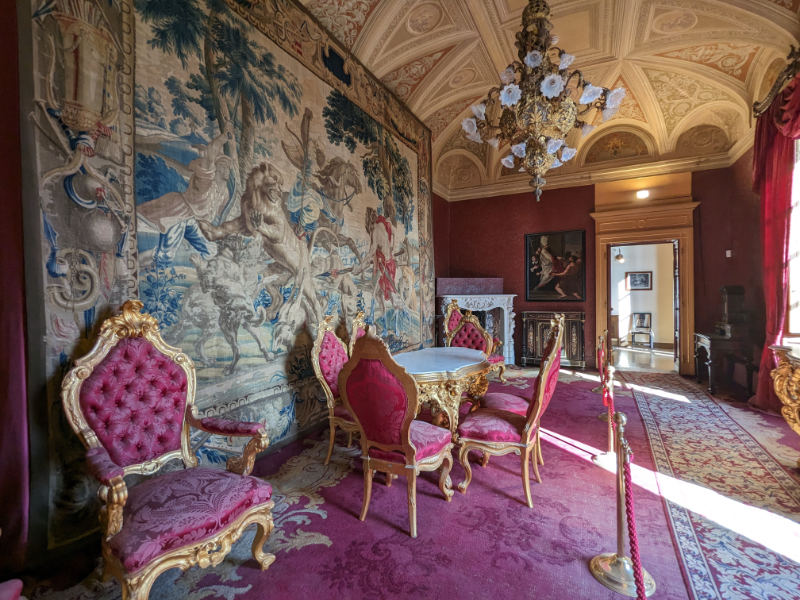 Interiors of Villa Monastero, Varenna, Italy