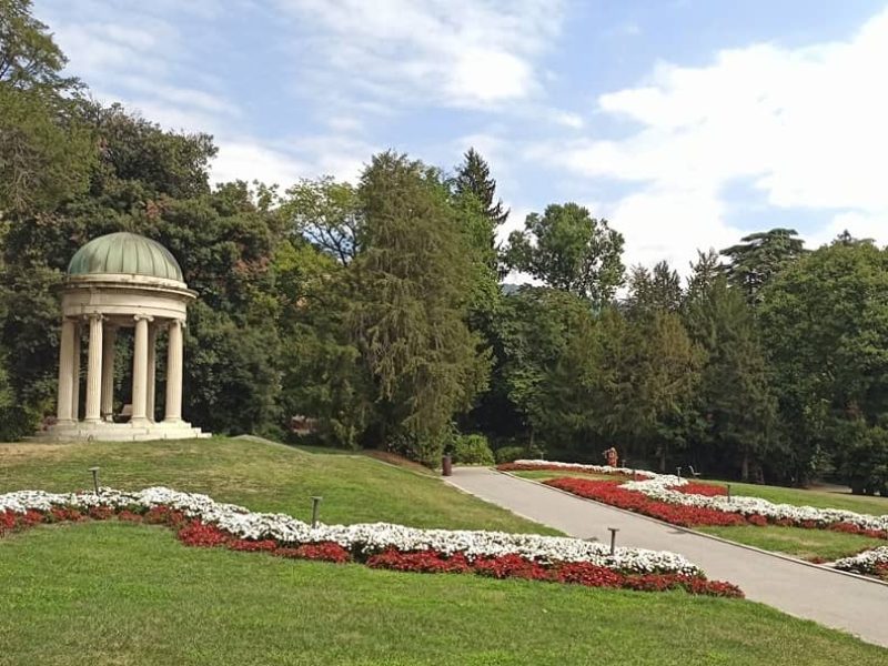 The park of Villa Olmo